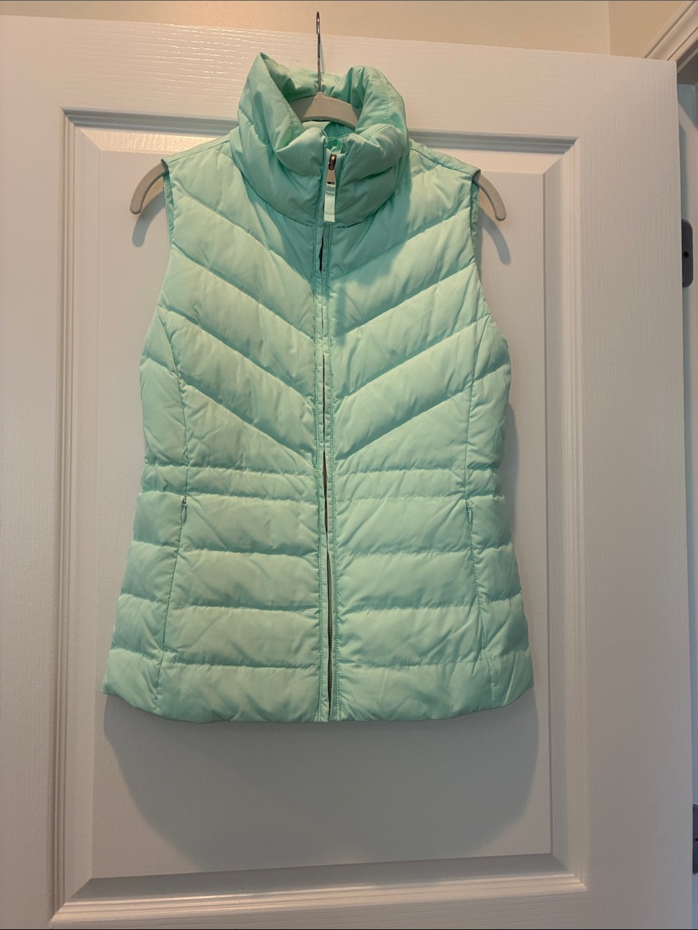 Talbots Light Mint Quilted Puffer Vest